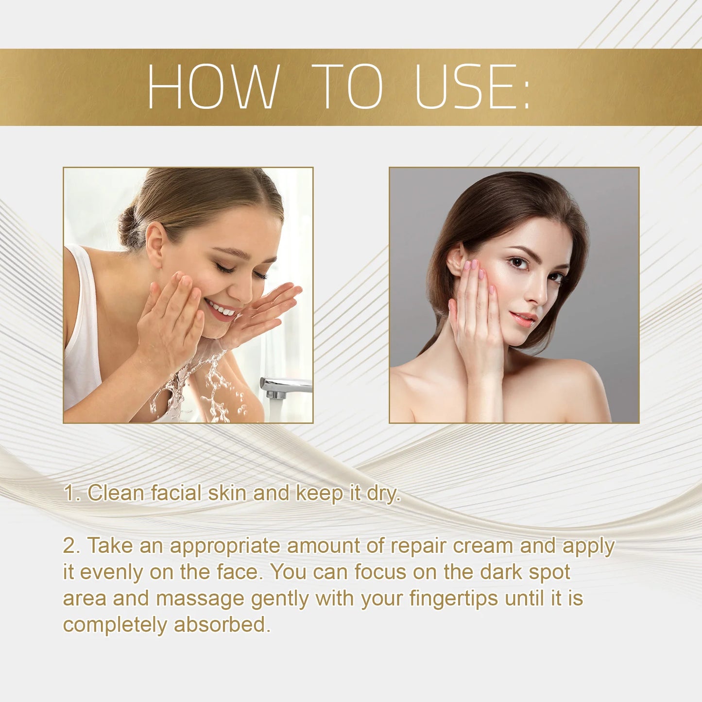Dark Spot Corrector Repair Cream Lightens Fine Lines Hydrating Moisturizing Mild Lightens Uneven Skin Tone Dull Skin Cream