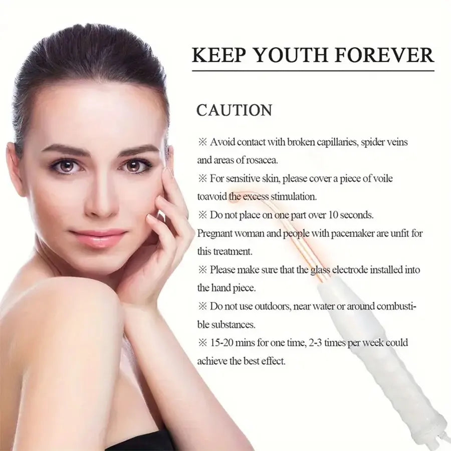 4-in-1 Facial Skin Care stick, High Frequency Facial Massager Facial Skin Care Set Portable skin care tools for family use