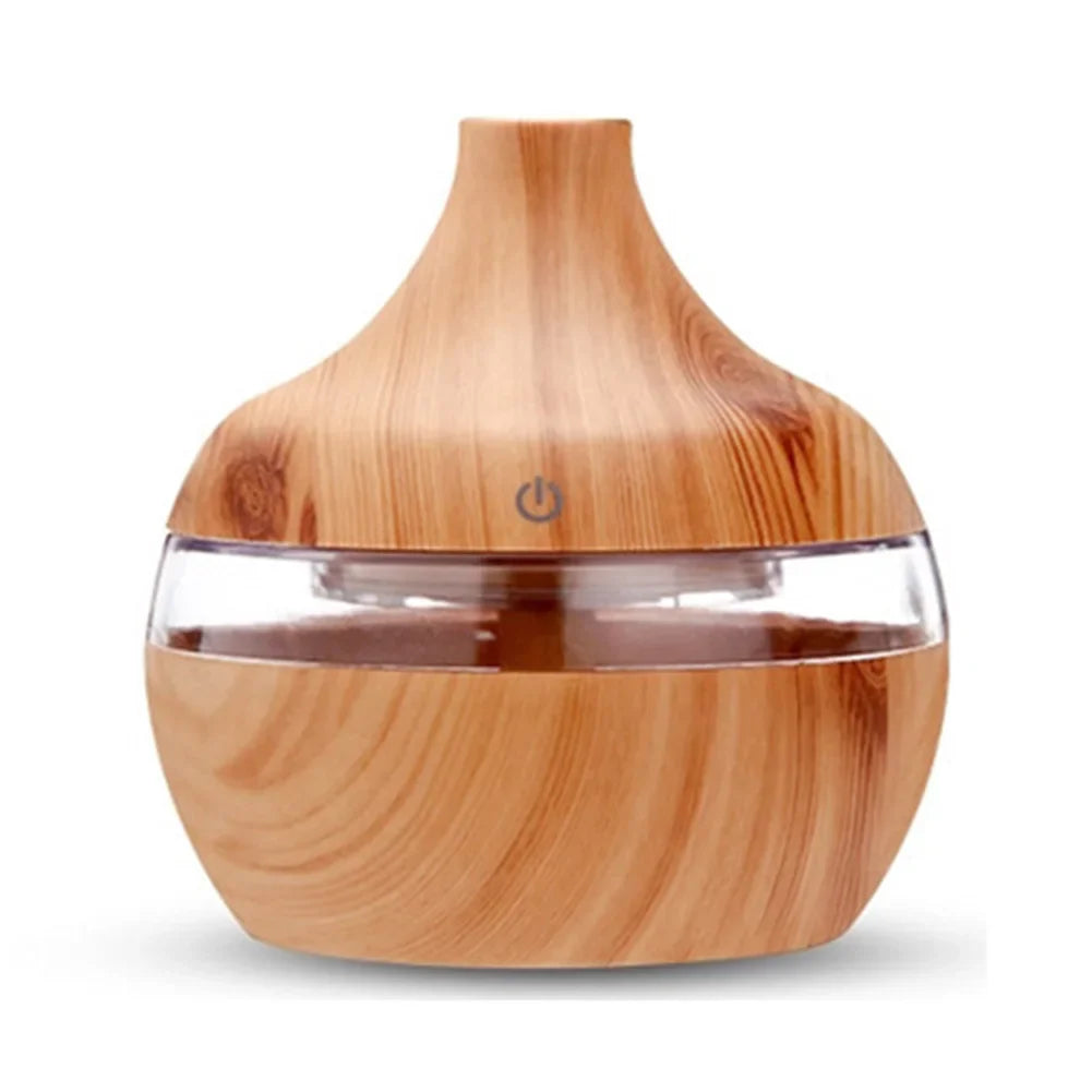 Wood Grain Humidifier 7 Colors Aroma Diffuser Atomizer USB Household Humidifier Hydrating Instrument Desktop Humidifier