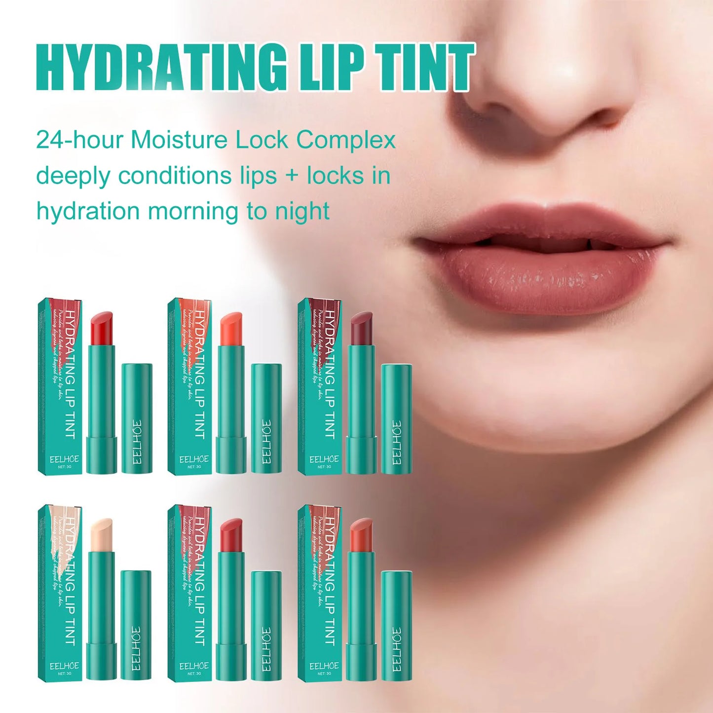 Moisture Lip Skin Reduce Dryness Chapped Lips Make Lips Repair Crack Shiny Deeply Moisturizing Smooth Hydrating Lip Tint