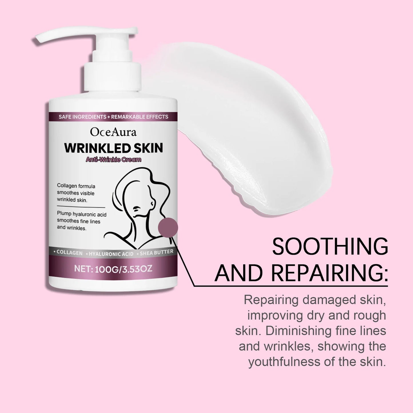 Body Firming Cream Daily Nourishing Non-greasy Wrinkle Remove Refreshing Improve Skin Sagging Tightening Body Cream