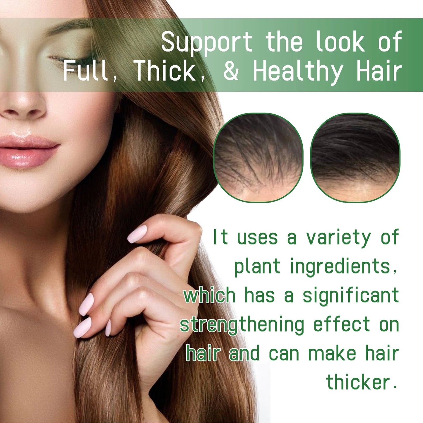 Rosemary Hair Care Series Promote Hair Growth Nourish Strengthen Roots Relieve Scalp Tension Dense Hair Oil With Brush