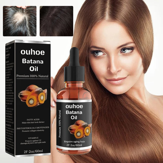 Batana Oil Hair Growth Oil Anti Breakage Hair Repair Split Ends Nourish Scalp Moisturizing Smooth Dense Hair Oil
