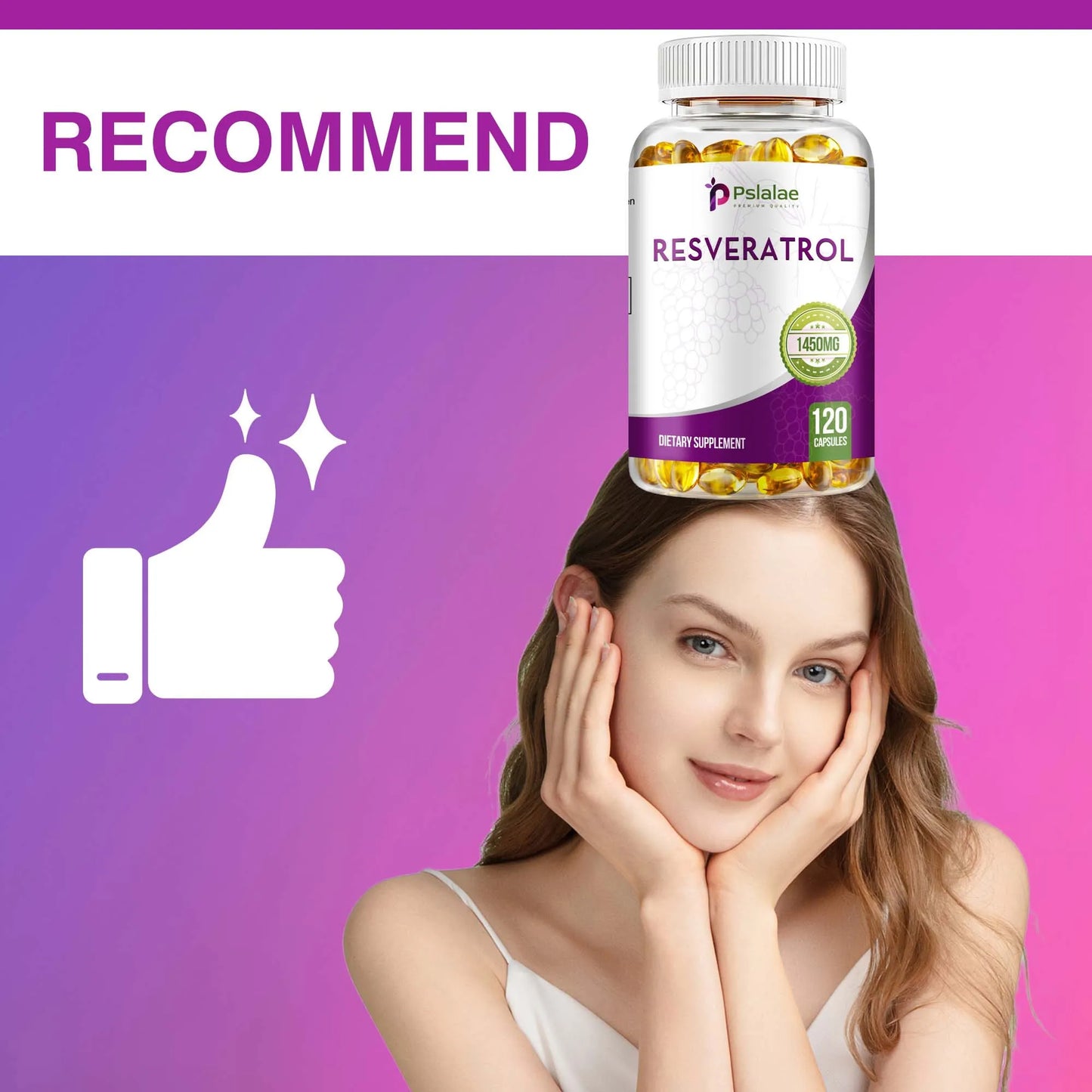 Resveratrol - Enhance The Immune System, Promote Skin Smoothness, Metabolism - 120 Capsules