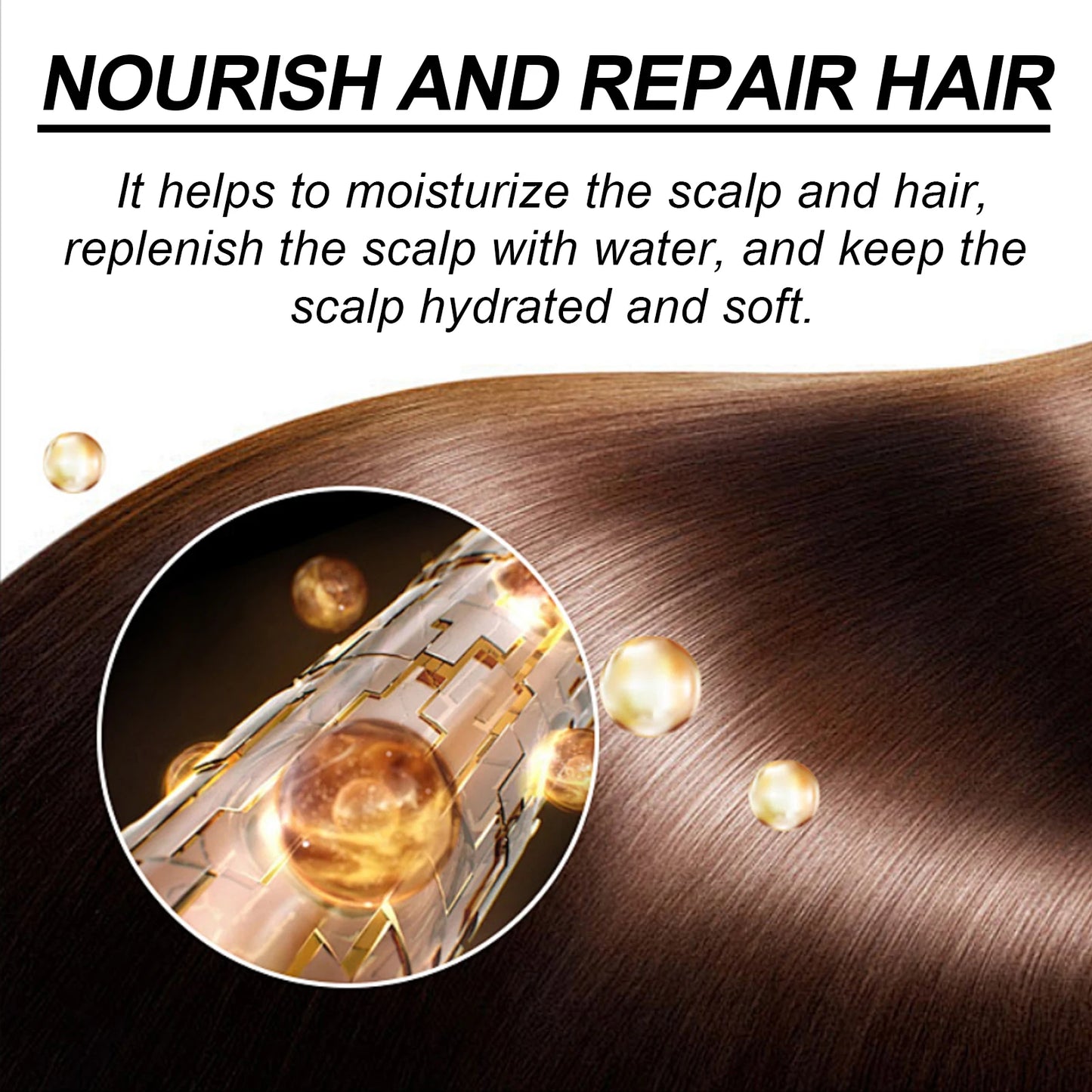 Moisturize Nourish Repair Hair & Scalp Hydrated Soft Light Non-greasy Promotes Thicker Stronger Anti Hair Loss Bi-phase Essence
