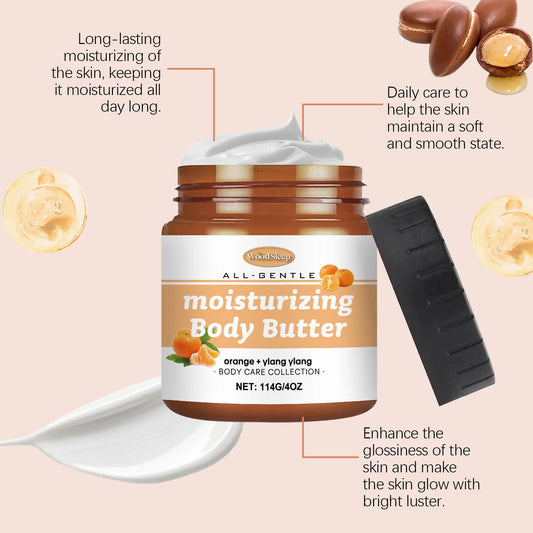 Moisturizing Body Butter Cream Repair Damaged Skin Soothing Improve Dryness Lightening Body Care Butter Series