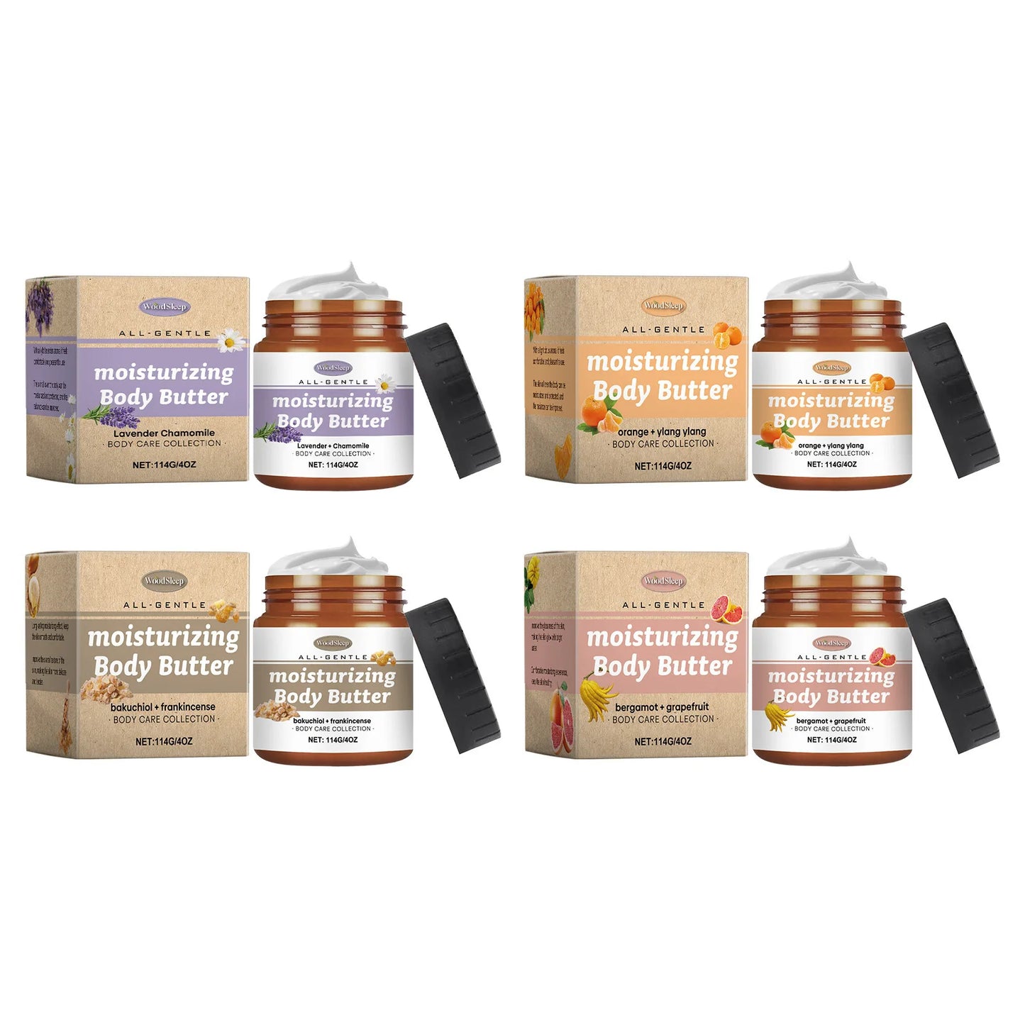 Moisturizing Body Butter Cream Repair Damaged Skin Soothing Improve Dryness Lightening Body Care Butter Series