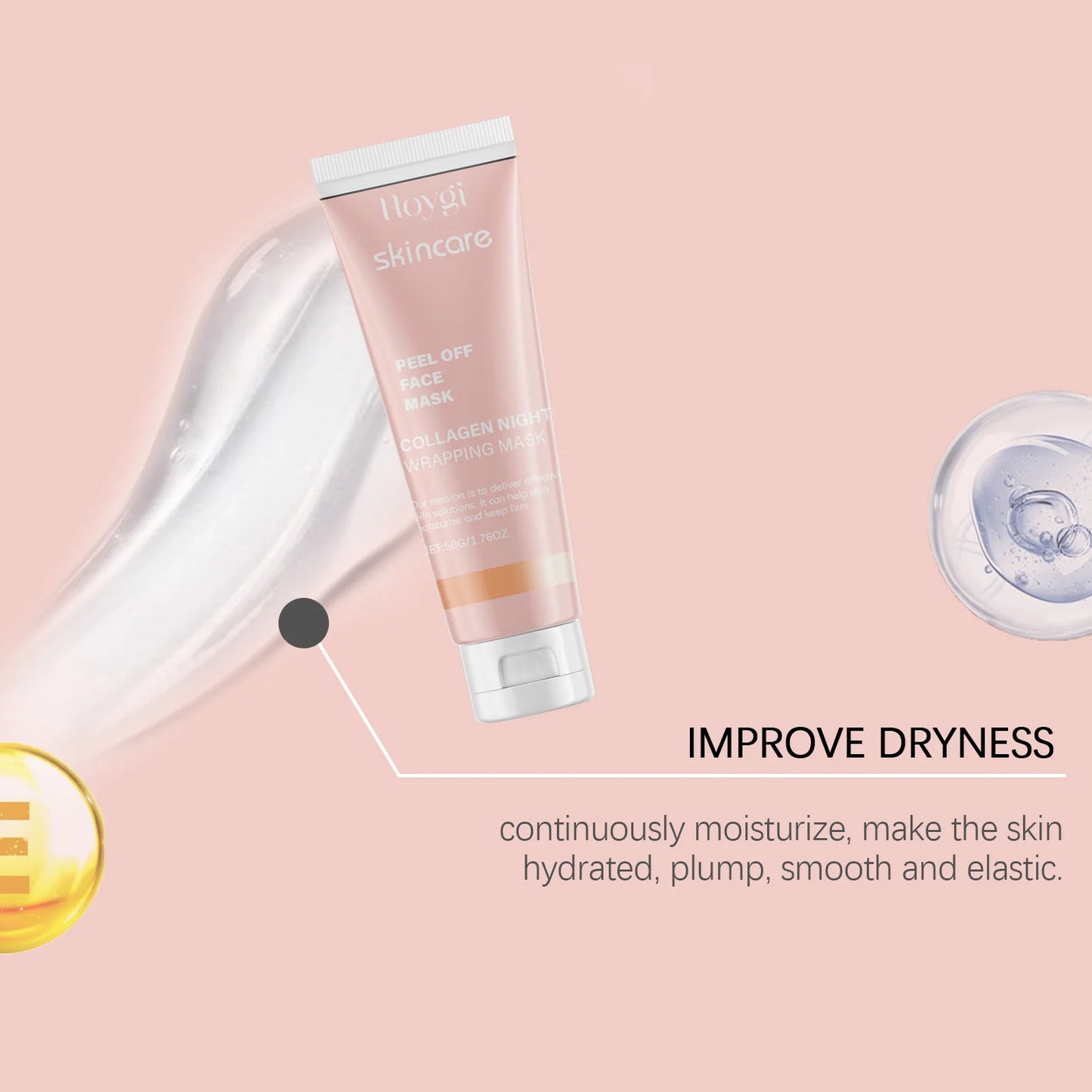 Peel Off Face Mask Daily Moisturizing Improve Skin Texture Reduce Roughness Enhance Skin Elasticity Facial Peeling Mask