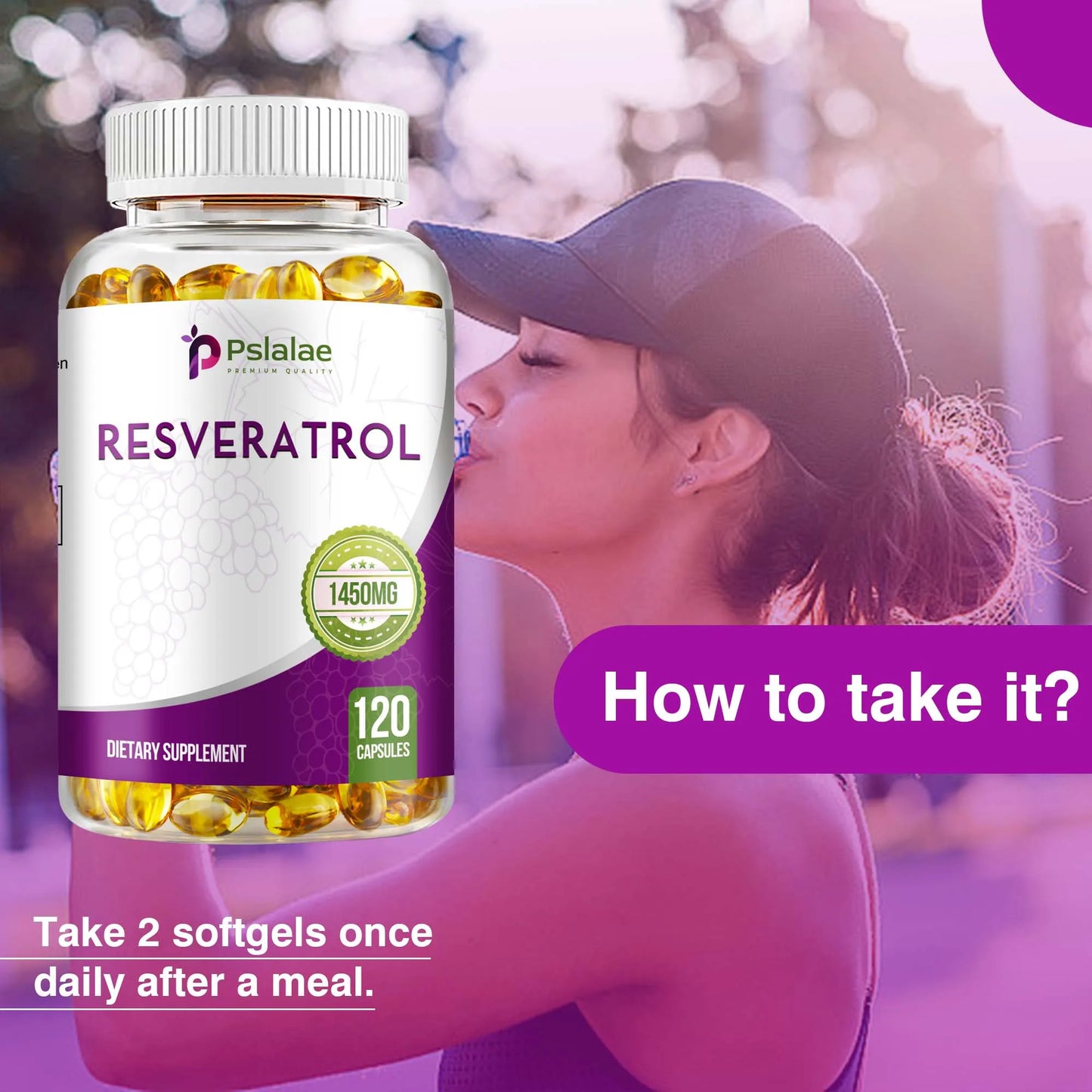 Resveratrol - Enhance The Immune System, Promote Skin Smoothness, Metabolism - 120 Capsules