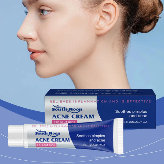 Herbal Soothing Acne Cream Oil Balance Pore Cleansing Blackhead Reduction Deep Moisture Non Greasy Lightweight