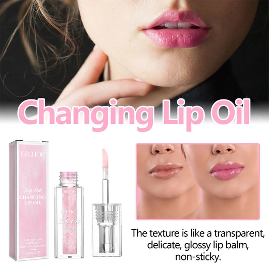 Plumping Lip Oil Color Changing Nourish Lip Glow Reduce Lip Lines Natural Lasting Moisturize Anti Cracking Lip Gloss