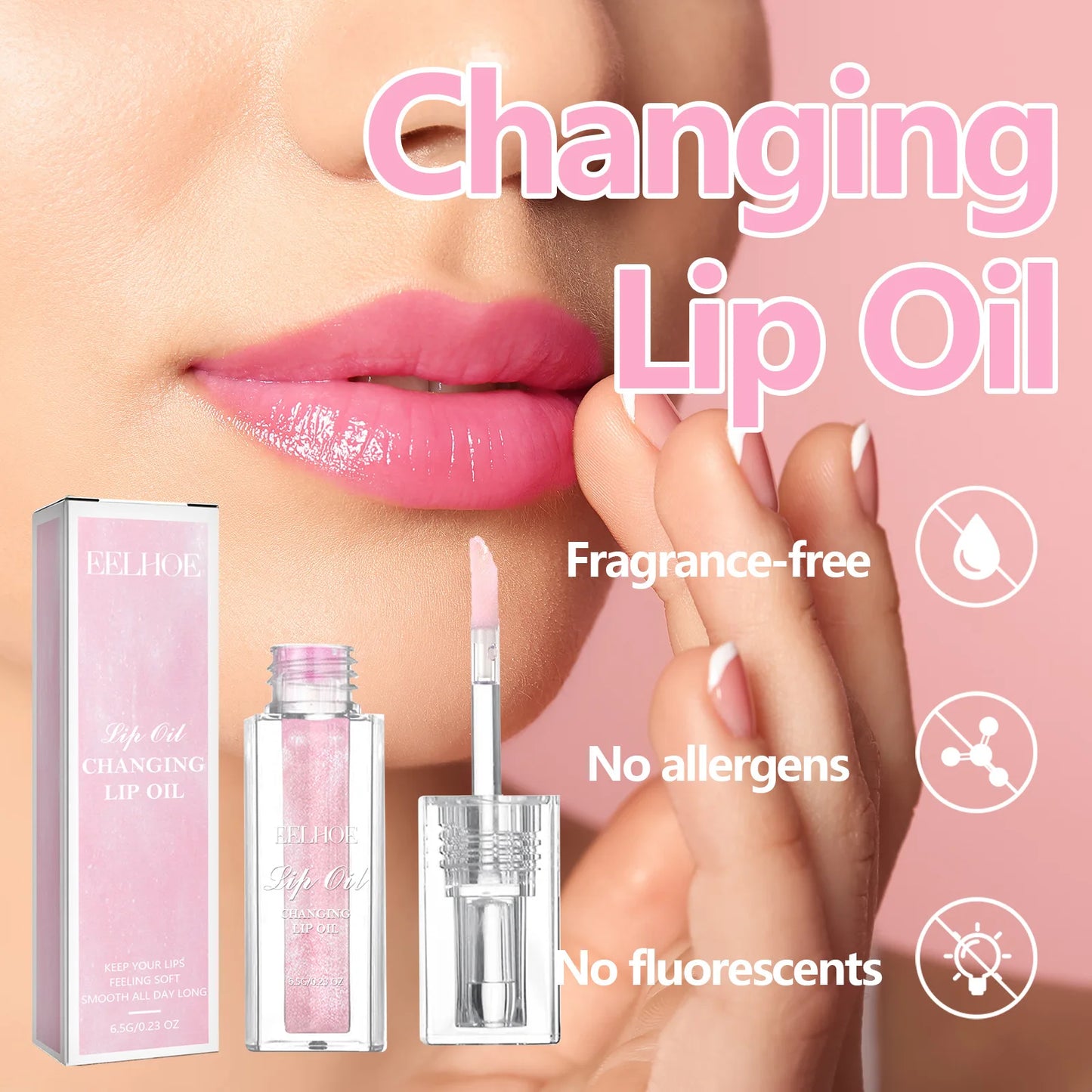 Plumping Lip Oil Color Changing Nourish Lip Glow Reduce Lip Lines Natural Lasting Moisturize Anti Cracking Lip Gloss