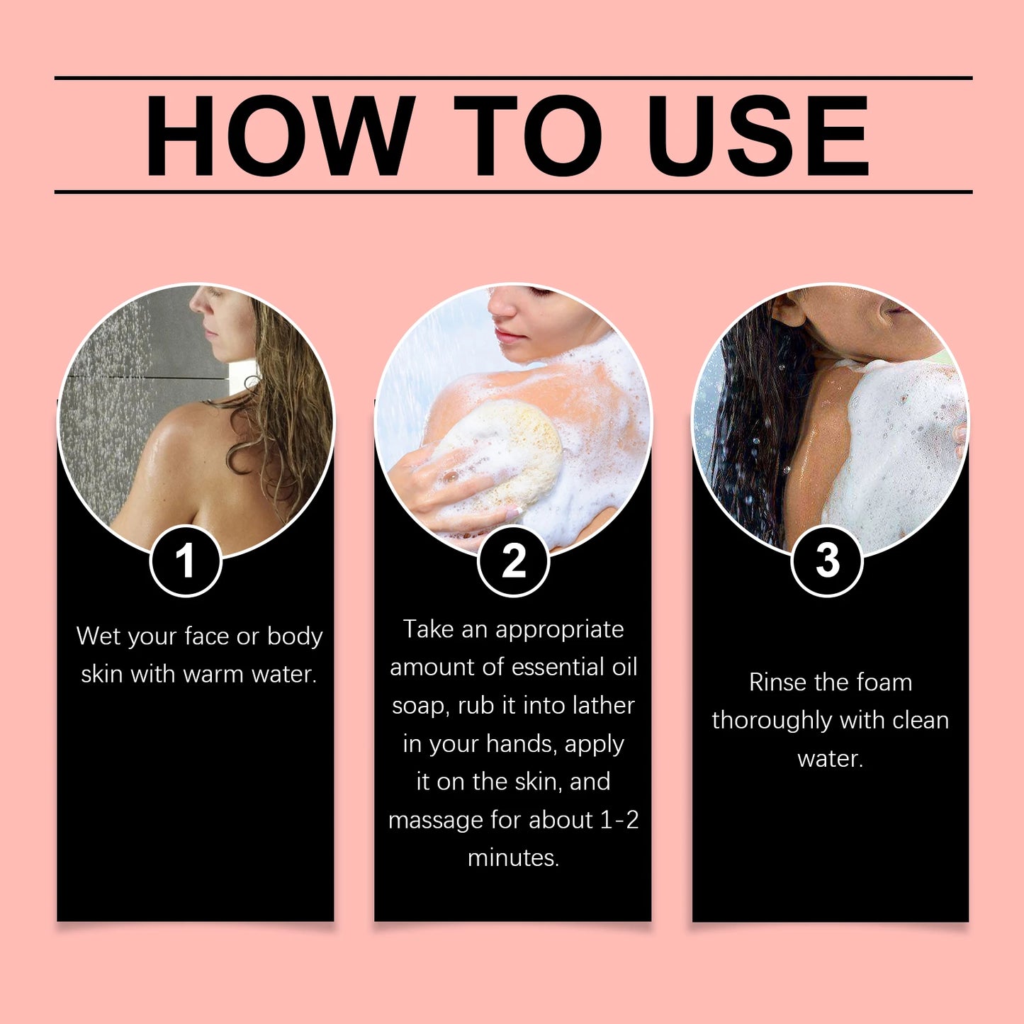 Peach Essential Oil Soap Mild Repair Hydrating Oil Control Fresh Clean Light Fragrance Moisture Lock Dry Relief