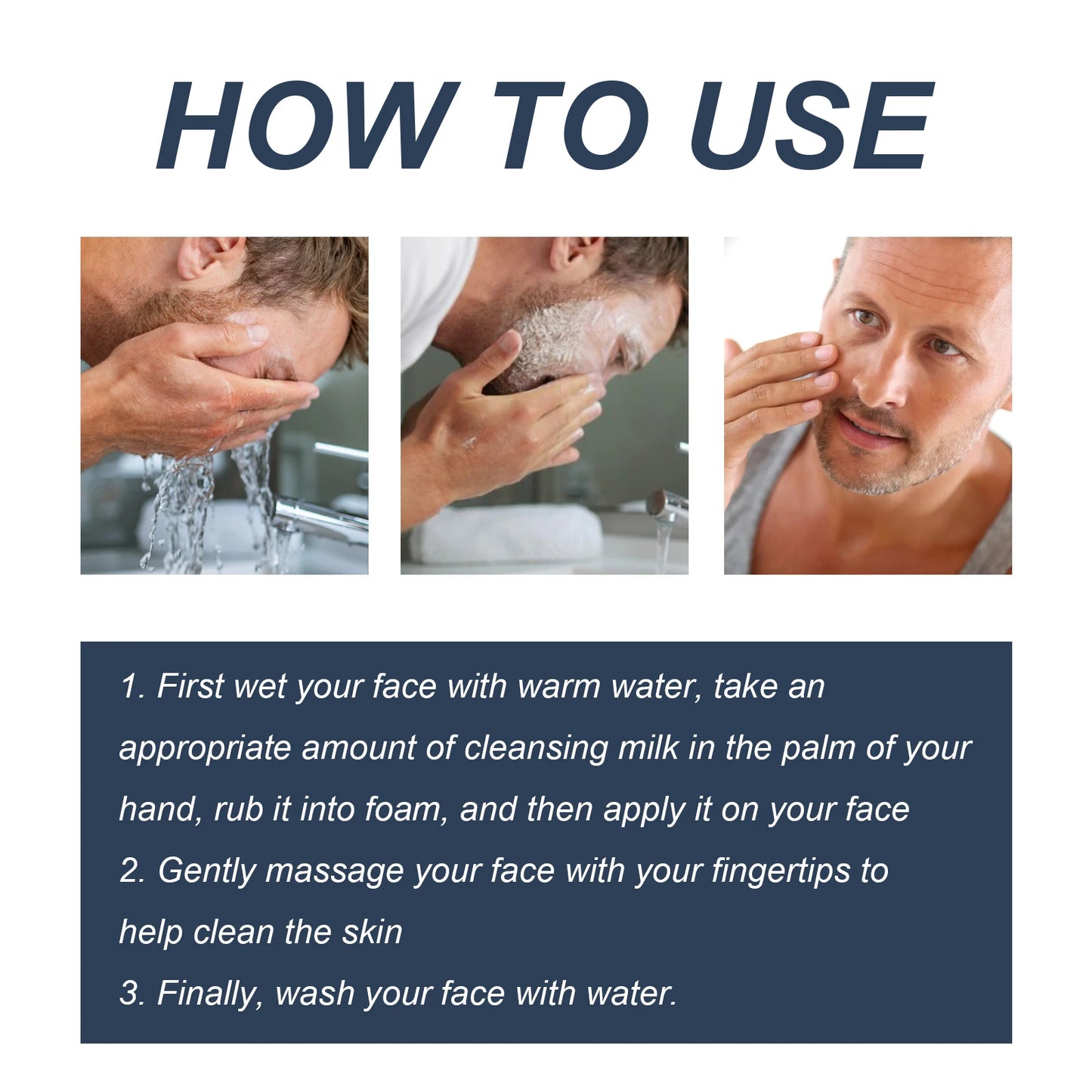 Men's Anti Wrinkle Face Eye Cream Collagen Cleanser Hair Strengthen Shampoo For Men Moisturize Skin Care Kit Whiten Facial Cream