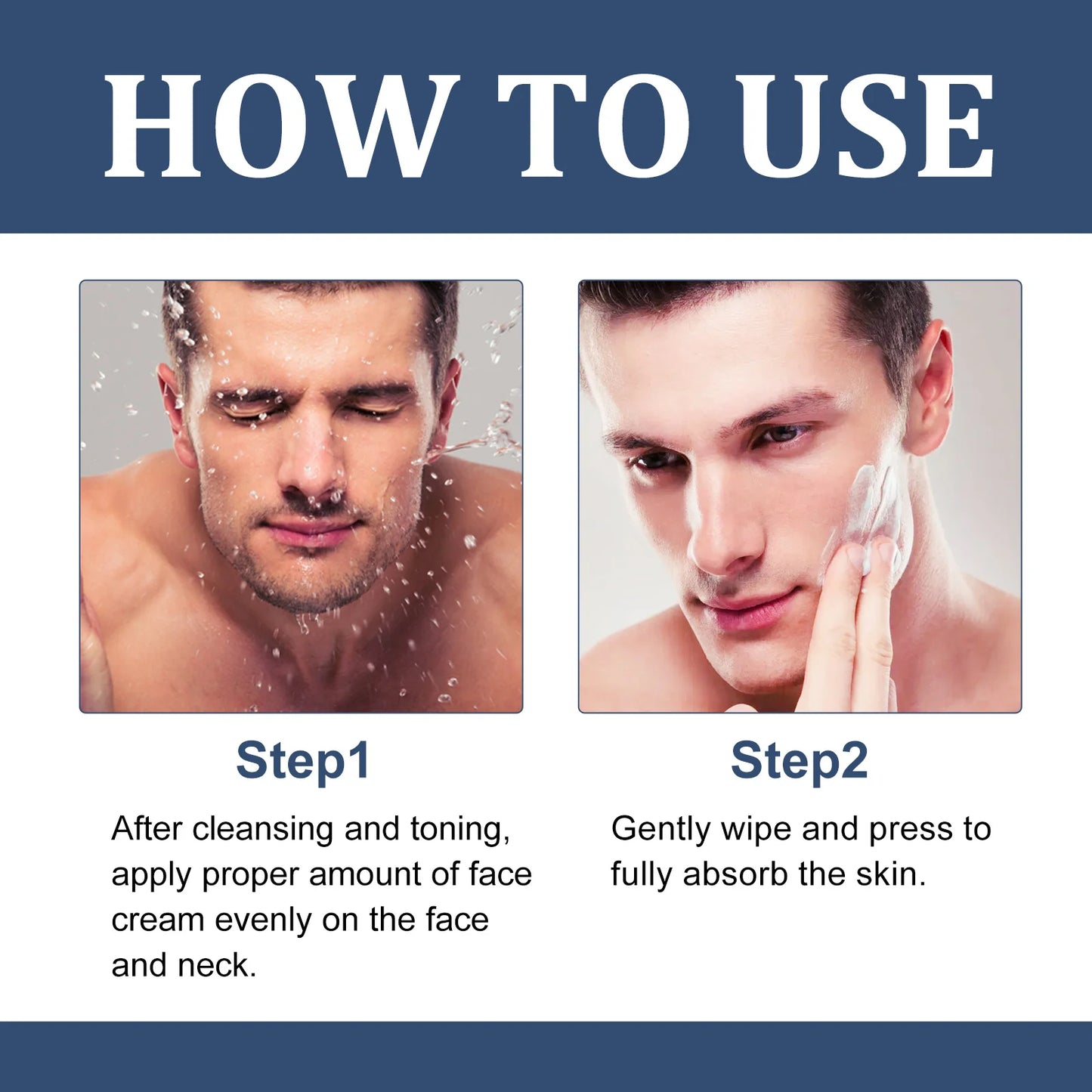 Men's Anti Wrinkle Face Eye Cream Collagen Cleanser Hair Strengthen Shampoo For Men Moisturize Skin Care Kit Whiten Facial Cream