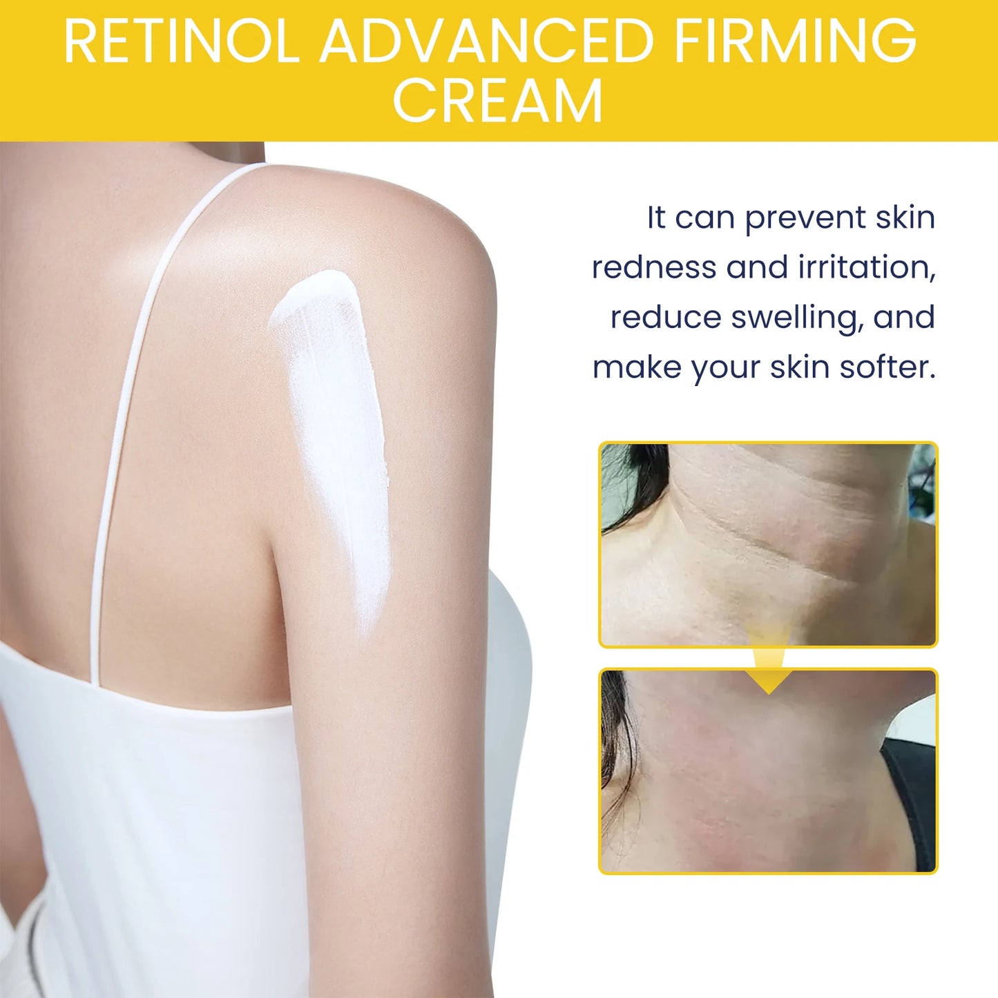 Retinol Body Cream Remove Wrinkles Moisturizing Reduce Sagging Enhance Skin Elasticity Brightening Smoothing Body Cream