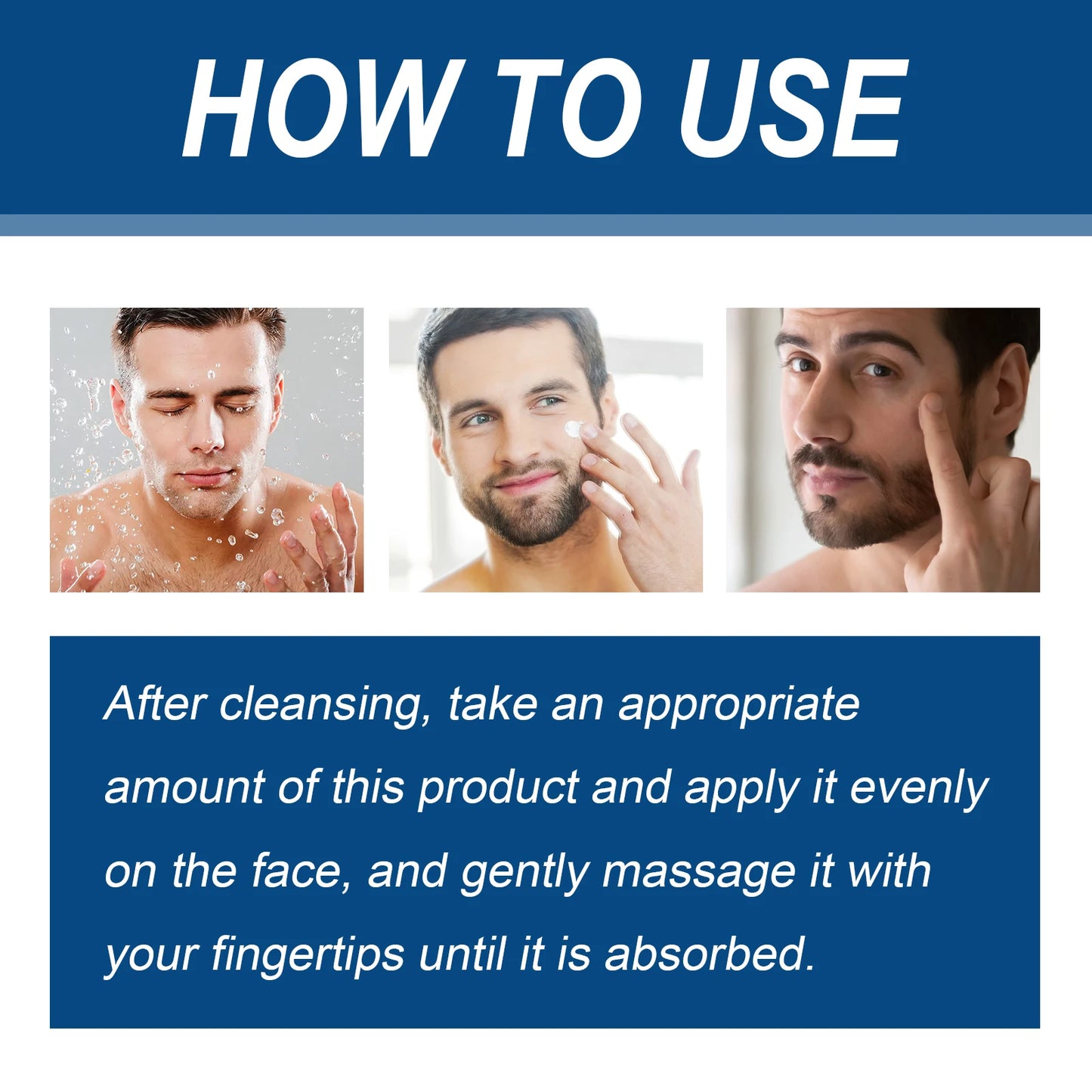 Men's Anti Wrinkle Face Eye Cream Collagen Cleanser Hair Strengthen Shampoo For Men Moisturize Skin Care Kit Whiten Facial Cream