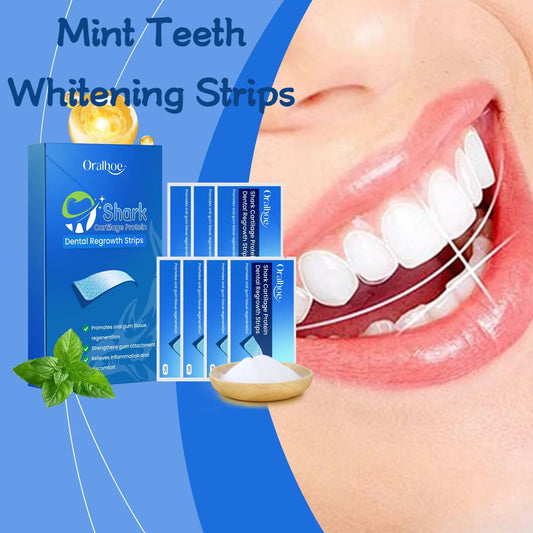 Mint Teeth Whitening Strips Freshening Bad Breath Soothing Gum Remove Yellow Teeth Oral Care Brightening Tooth Strips