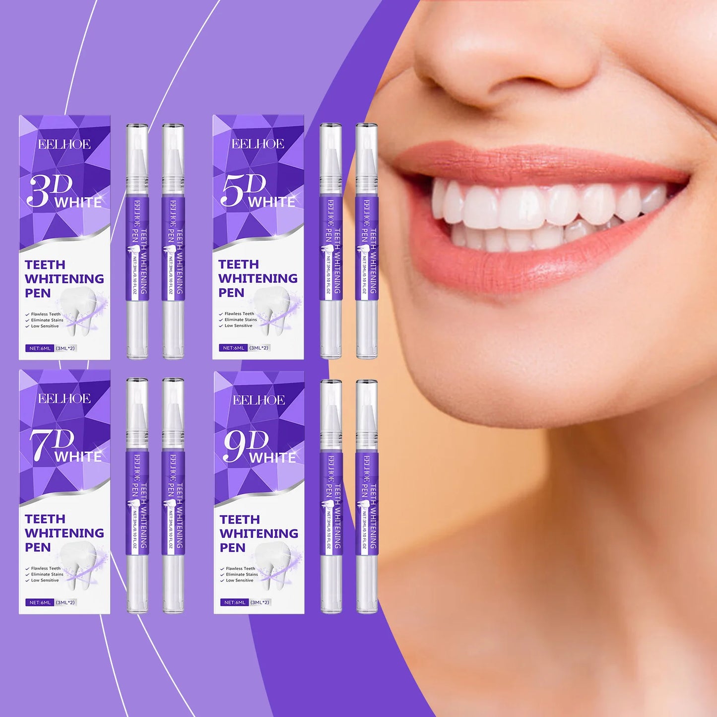 Teeth Whitening Pen Tooth Gel Whitener Bleach Oral Hygiene Dental Cleaning Remove Plaque Stain Fresh Breath Gel Pen