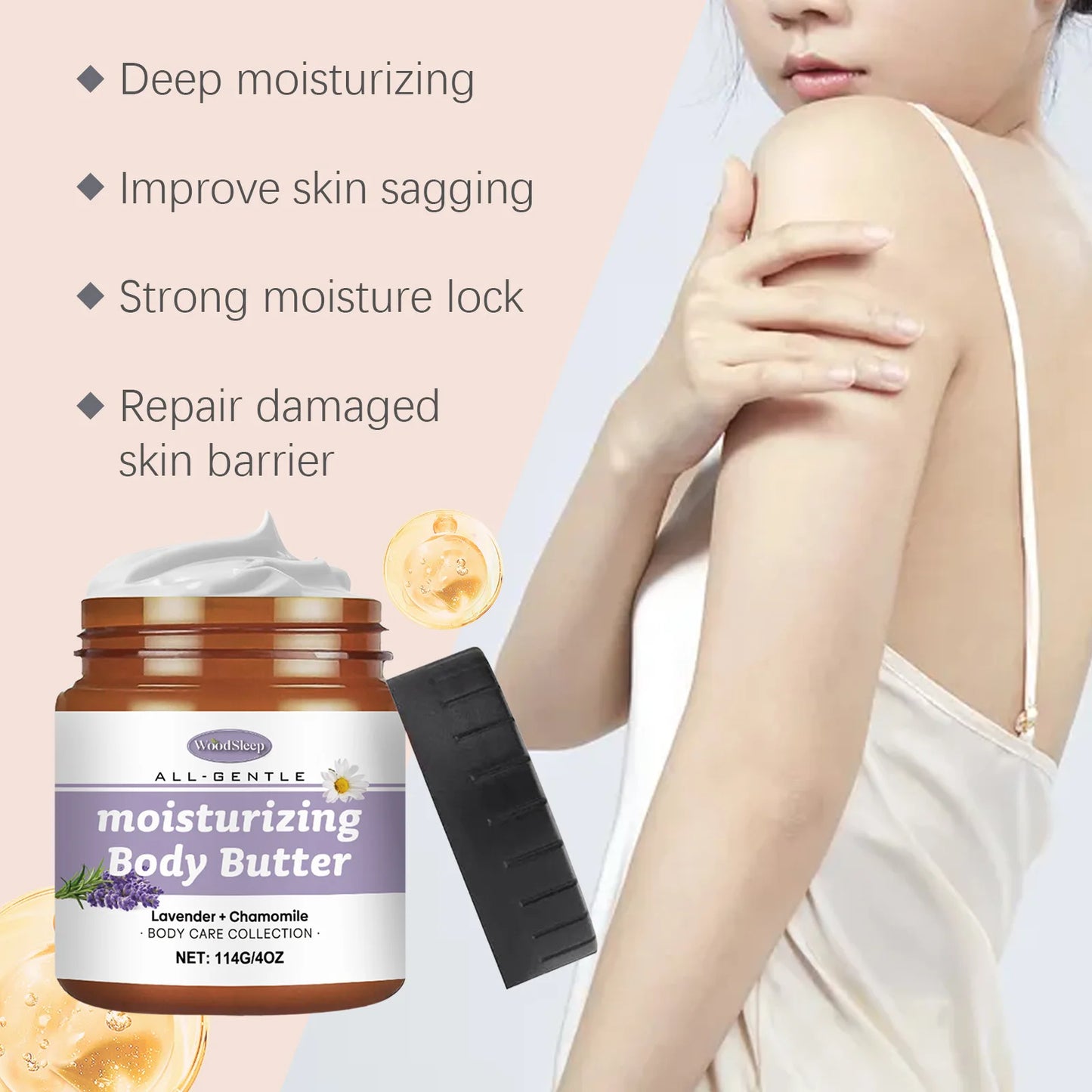 Moisturizing Body Butter Cream Repair Damaged Skin Soothing Improve Dryness Lightening Body Care Butter Series