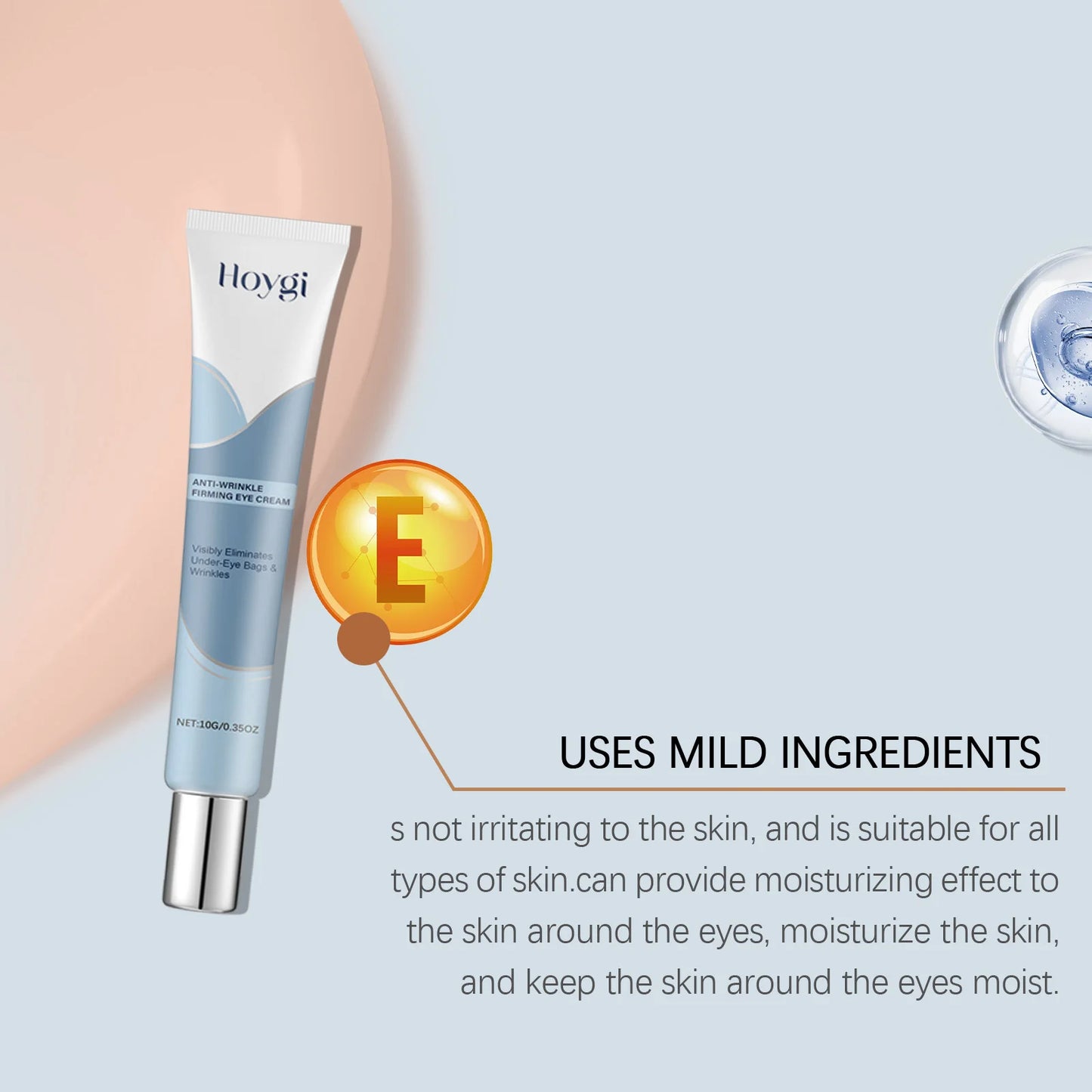 Eye Bag Remove Cream Instant Firming Anti Puffiness Brighten Eye Care Eliminate Dark Circles Nourish Eye Massage Cream