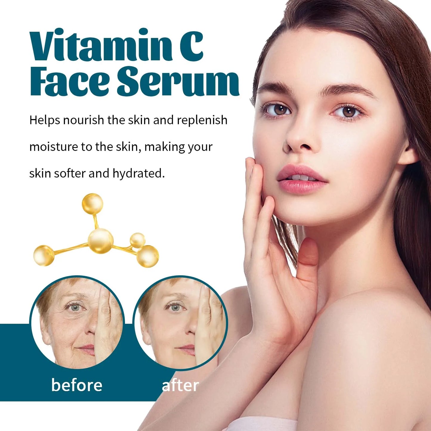 Melanin Correcting Serum Fade Dark Spots Anti Freckle Melasma Remover Lightening Pigment Blemish Vitamin C Face Essence