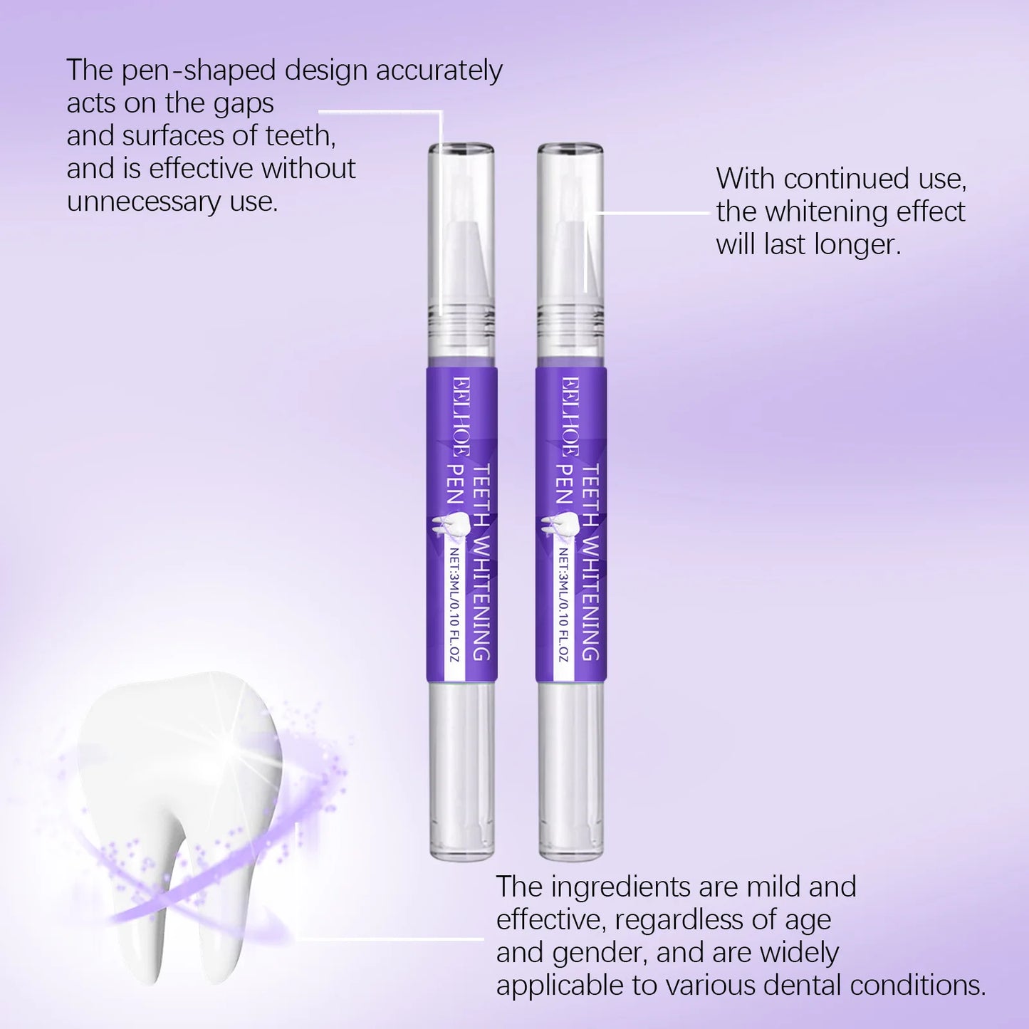 Teeth Whitening Pen Tooth Gel Whitener Bleach Oral Hygiene Dental Cleaning Remove Plaque Stain Fresh Breath Gel Pen