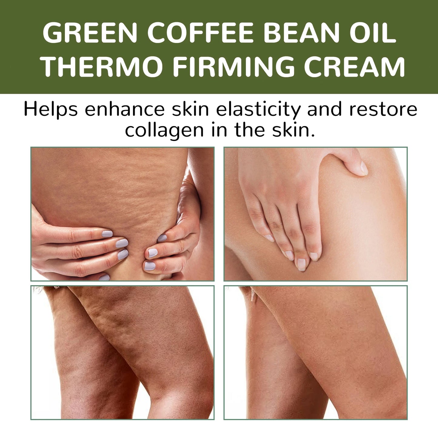Green Coffee Body Cream Daily Moisturizing Repair Damaged Skin Firming Lasting Fragrance Non-greasy Natural Body Lotion
