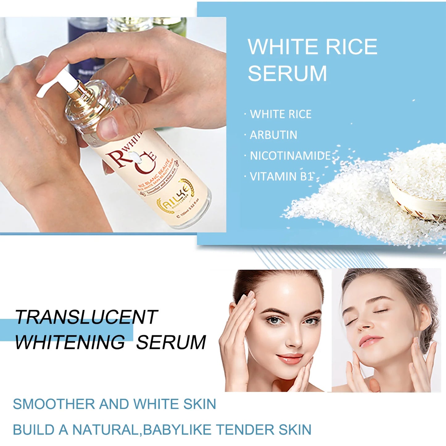Multi Vitamin Whitening Body Lotion With Vitamins A,E,B3,B5, Increase Skin Radiance, Even Skin Tone, Moisturizer Cream