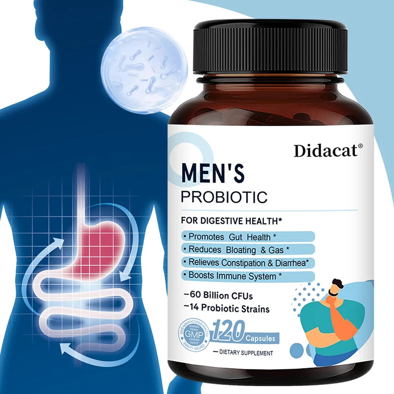 Probiotics, Supports Gut Health, Supports Relief of Constipation and Diarrhea, Supports Immune System, 120 Capsules, Women/Men