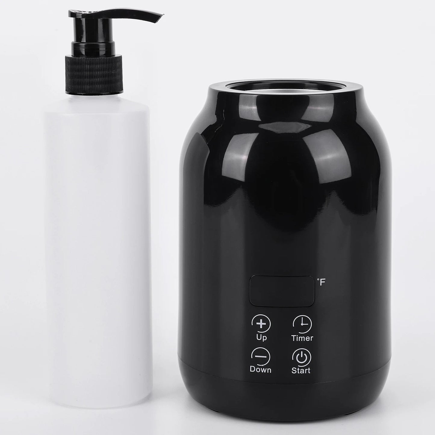 Massage Oil Warmer Massage Oil Heater LED Display Lotion Warmer Fast Heat Lotion Warmer 2 Heat Modes With Timer for Lotion Cream