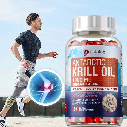 Antarctic Krill Oil 1000mg - Contains OMEGA-3 EPA/DHA,Good for Heart and Joint Health, Improve Memory - 60 Capsules