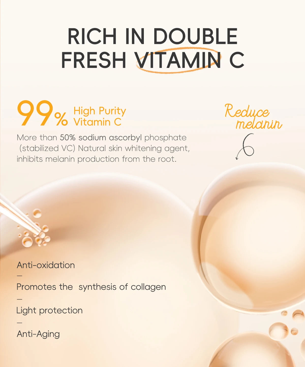 VITAMIN C Skincare Set Brightening 5Pcs Kit Even Skin Tone Smooth Wrinkle Tighten Pores Cleanser Toner Serum Eye Cream