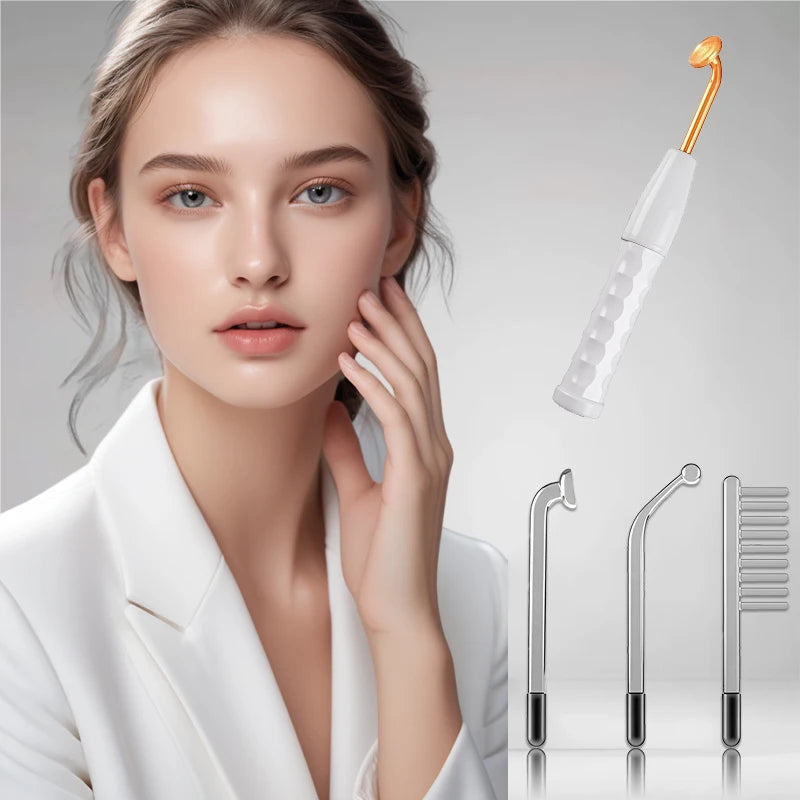 4-in-1 Facial Skin Care stick, High Frequency Facial Massager Facial Skin Care Set Portable skin care tools for family use