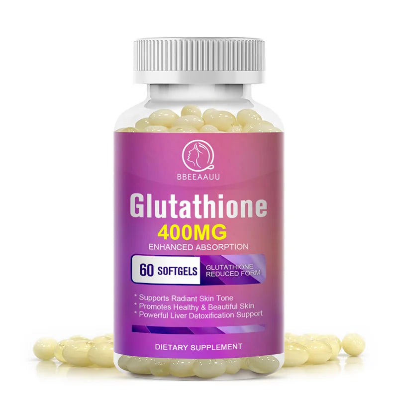 Glutathione Capsules Support Skin Whitening Improve Dullness Anti-wrinkle and Anti-aging Detox Liver Health