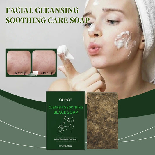 Facial Cleansing Care Soap Gentle Cleansing Elastic Delicate Improves Skin Texture Moisturizing Remove Acne Nourishing Soap