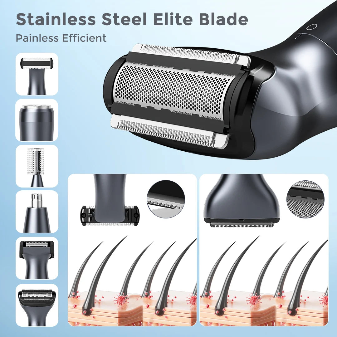 Female Electric Epilator Body Hair Trimmer for Men Multifunctional Nose Trimmer Beard Ear Eyebrow Trimmer Shaver