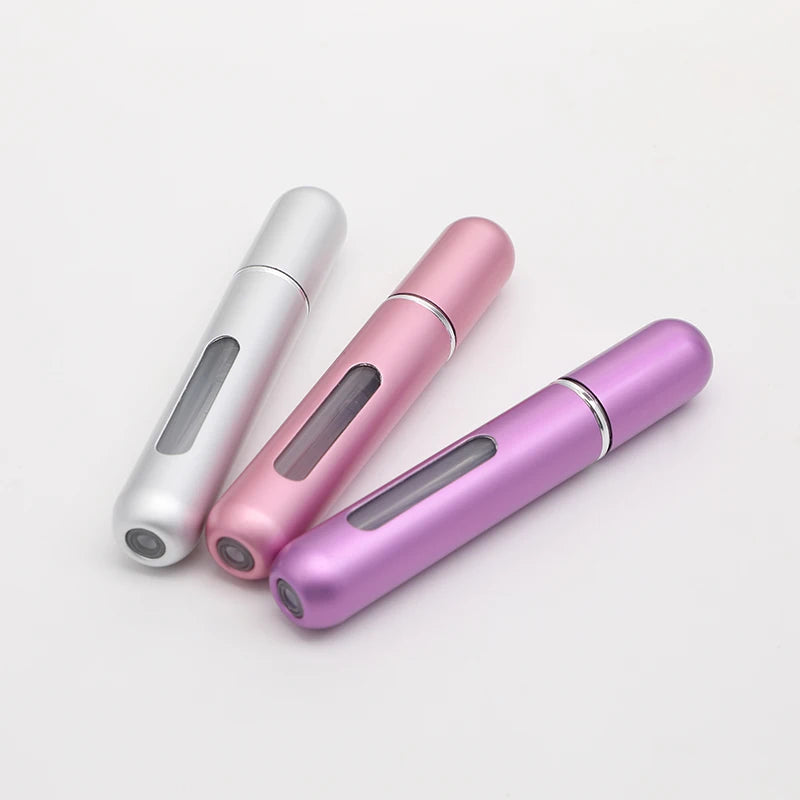 self pump bottom filling spray perfume bottle aluminum perfume bottle bottom pressing direct filling perfume sub bottle reuse