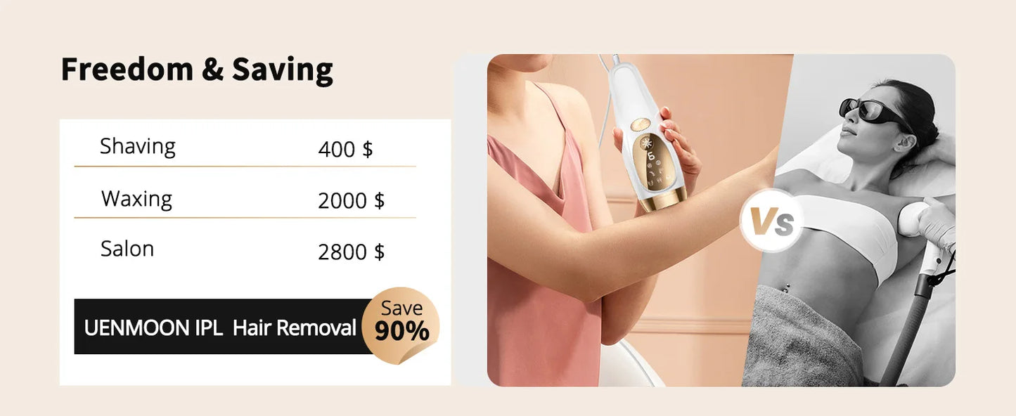 Hair Removal Unlimited Flashes 9 Gears Laser Ice-Cooling Painless Electric Depilator For Men Women Body Bikinis intimate