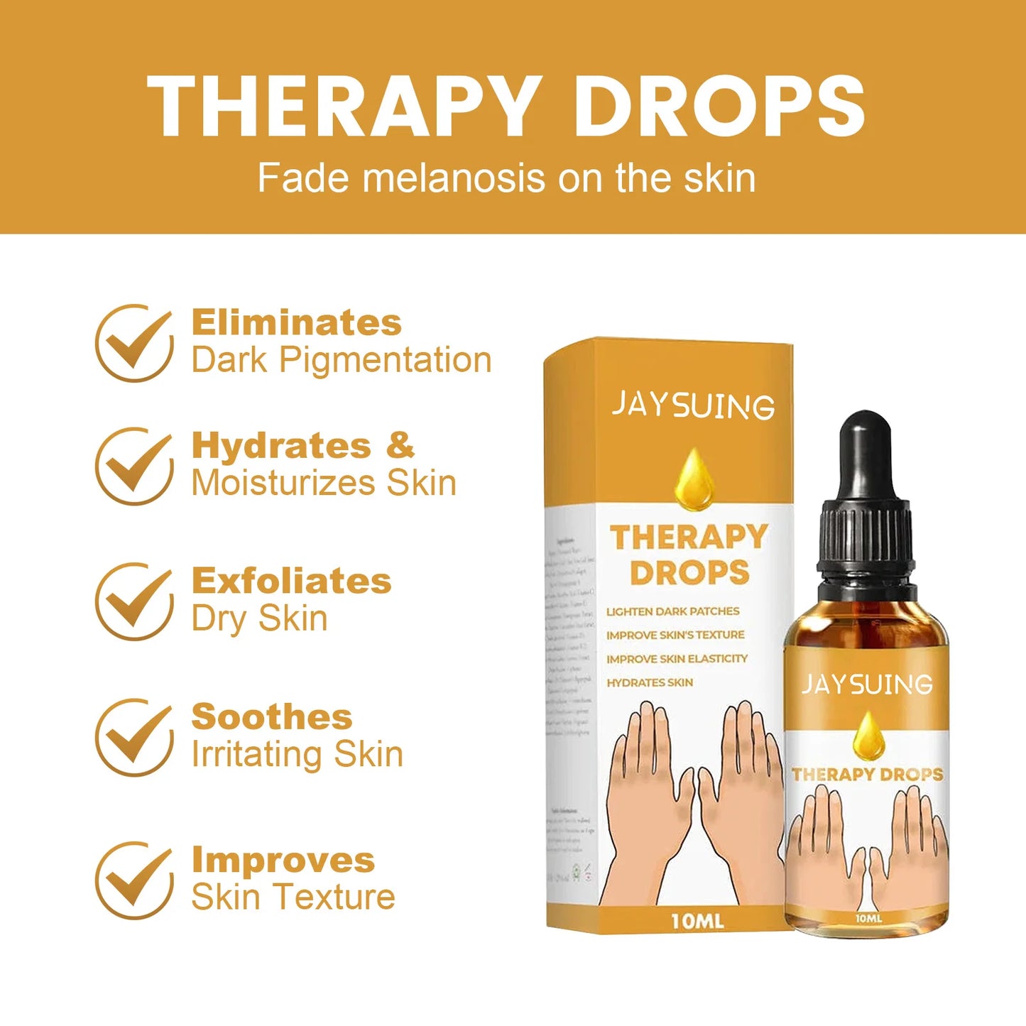 Finger Joint Black Acanthoderm essence Lighten Skin Melanin, Brighten Skin Tone and Moisturize Skin Care essence