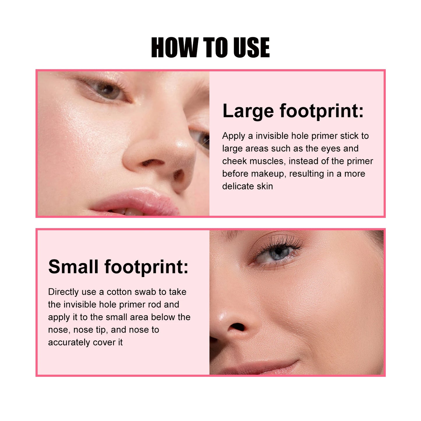 New Magical Pore Eraser Beauty Personal Care Waterproof Face Primer Stick for Mature Skin Matte Face Invisible Pore Primer Stick