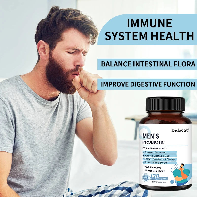 Probiotics, Supports Gut Health, Supports Relief of Constipation and Diarrhea, Supports Immune System, 120 Capsules, Women/Men