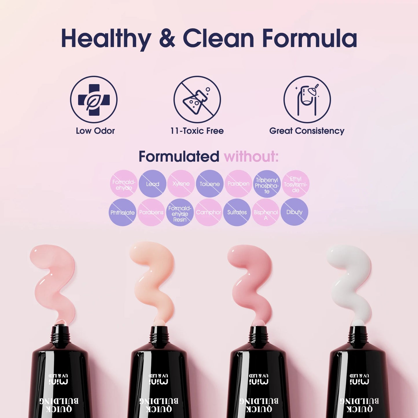 Poly Nail Gel Kit with Mini UV Nail Lamp Crystal Gel for Nail Strengthener Design