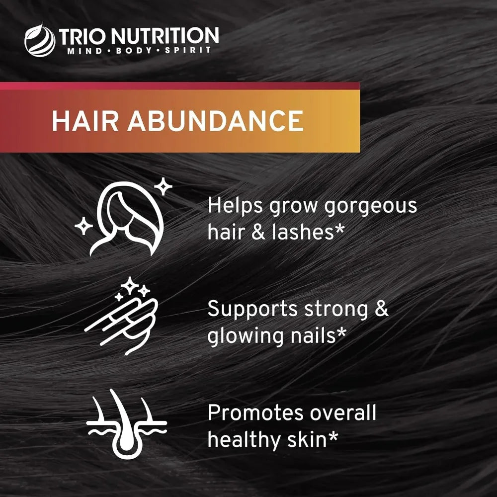 Biotin for Hair Growth | Vitamins for Hair, Skin and Nails | Biotin 10,000 Mcg | Rich in Collagen | Zinc and Selenium