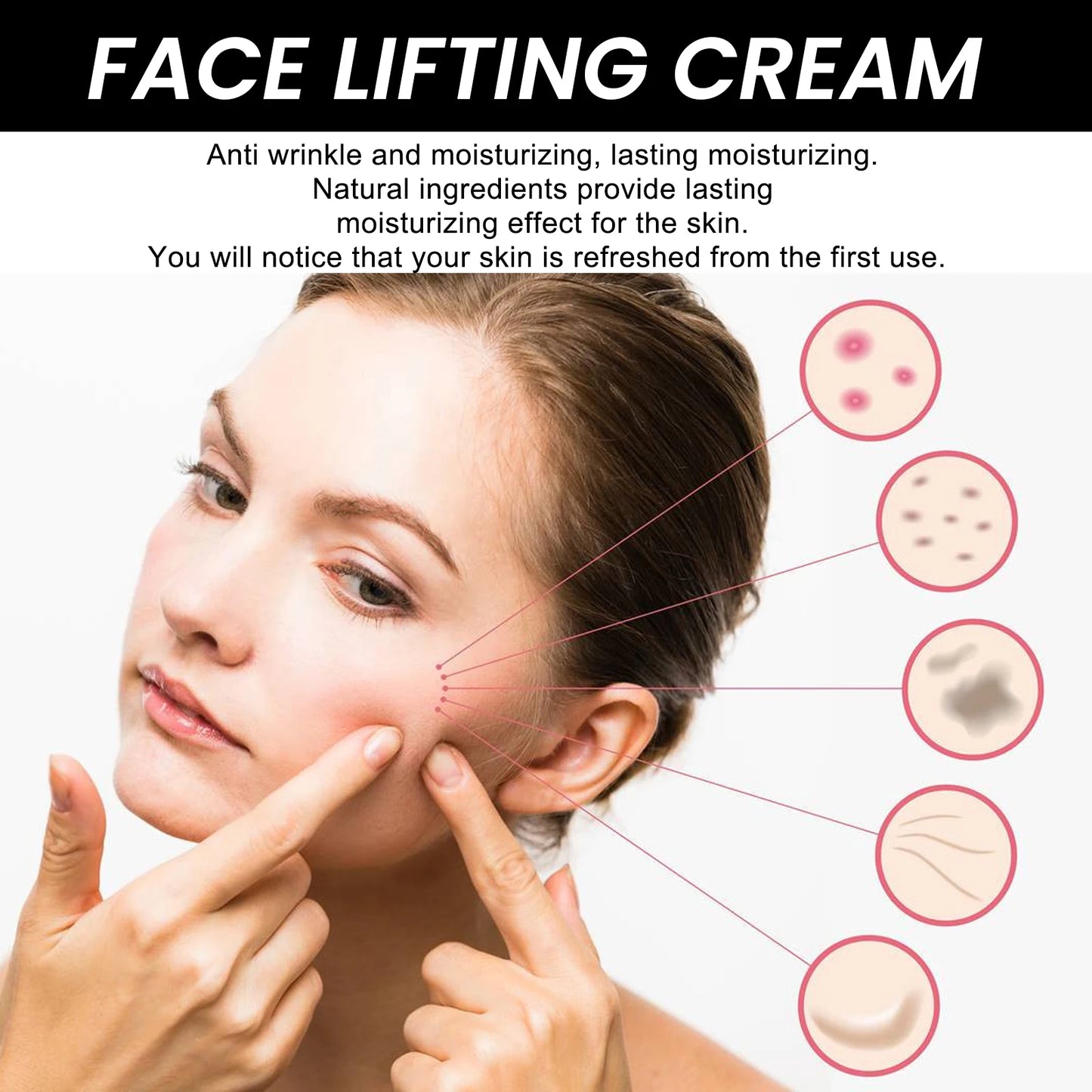 Face Firming Cream Fade Fine Lines Wrinkle Remover Tighten Flabby Enhance Firmness Lasting Nourishing Moisturizing facial Creams