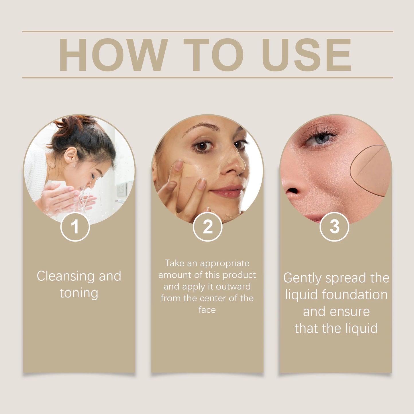 Color Changing Liquid Foundation Moisturizing Long Lasting No Creasing Waterproof Brightening Concealer Female Makeup Product