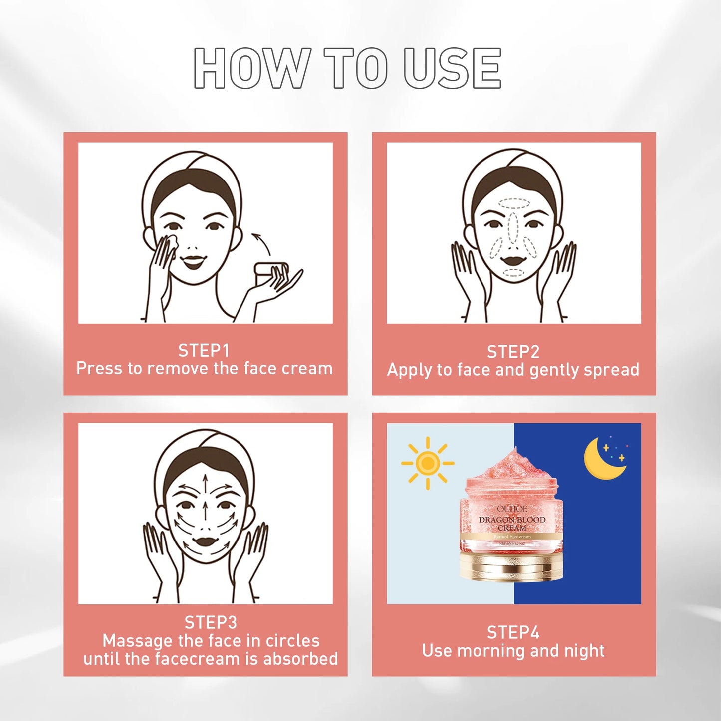 Retinol Face Cream Moisturizing Cream with Hyaluronic Acid Moisturizing Firming Brightening Facial Skincare