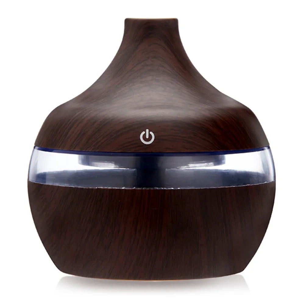 Wood Grain Humidifier 7 Colors Aroma Diffuser Atomizer USB Household Humidifier Hydrating Instrument Desktop Humidifier