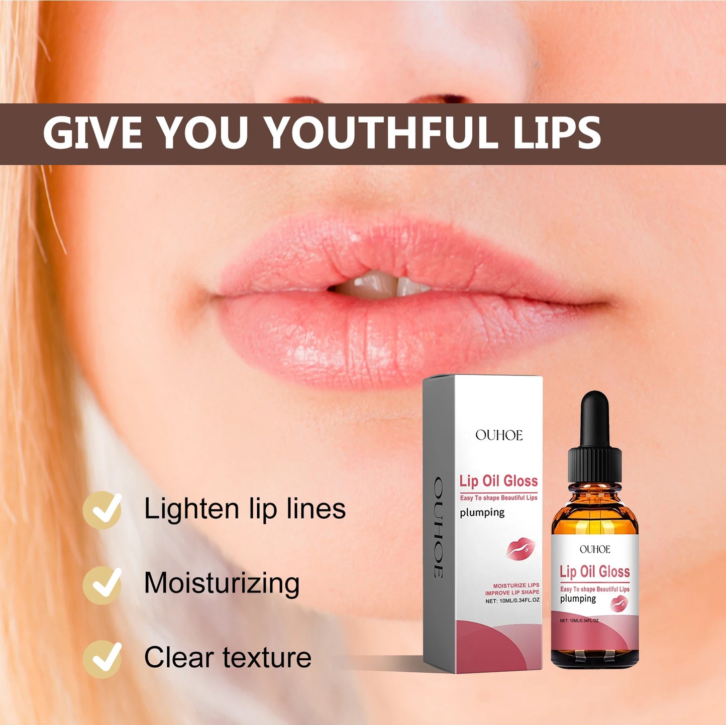 Long-lasting Lip Plumping Essential Oil Essence Instant Lip Plumping Essential Oil Repairs Lip Fine Lines and Moisturizes  Balm