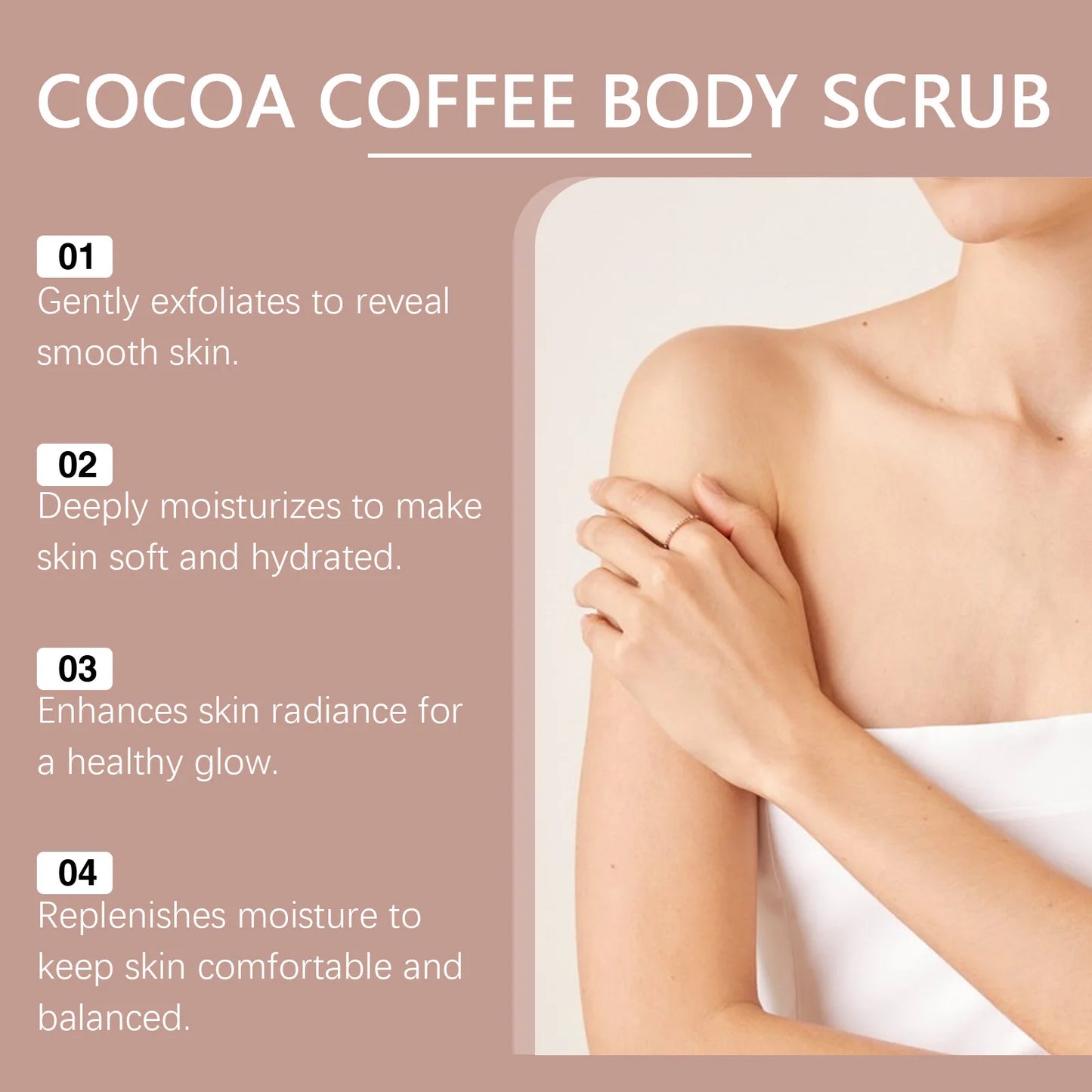 Coffee Body Scrub Cream Moisturizing Body Anti-oxidation Remove Dead Skins Improve Smoothness Soften Skin Scrub Cream